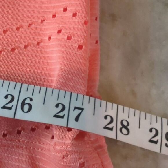 Soho Apparel A-Line Midi Skirt Women's Medium Coral Straight Basic Modes - Picture 8 of 8